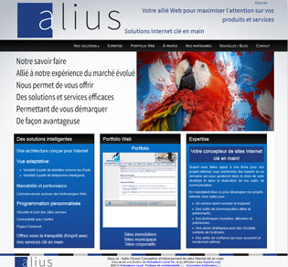 Site Internet de Alius